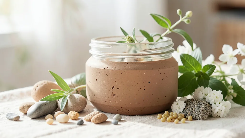 Serene misty forest at dawn